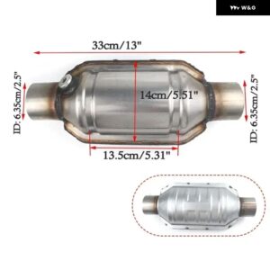 2.5インチ 汎用 触媒コンバーター 高フロー ステンレス 排気 システム ガードシールド付き 触媒コンバーター 車 エンジン アクセサリー - 2.5 inch Type 3