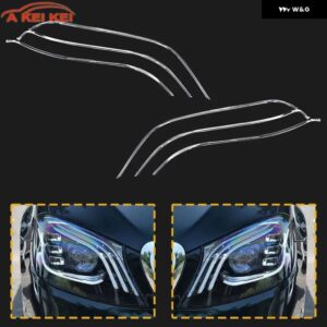 メルセデス ベンツ S クラス W222 2018-2020 車用 DRL ヘッドライト ライトガイドストリップ デイタイム ランニングライト チューブ エンジェルアイ DRL - Left light