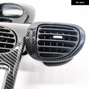 適合 プジョー 206 フェイシア パネル フェイスプレート ダッシュ ダッシュボード エア アウトレット 206CC エアコン パネル クォーツ時計 パネル - Right air outlet