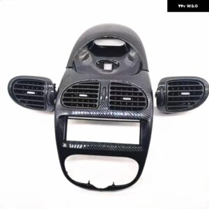 適合 プジョー 206 フェイシア パネル フェイスプレート ダッシュ ダッシュボード エア アウトレット 206CC エアコン パネル クォーツ時計 パネル - Four-piece suit