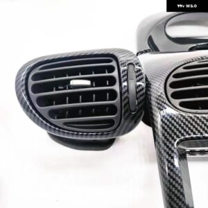 適合 プジョー 206 フェイシア パネル フェイスプレート ダッシュ ダッシュボード エア アウトレット 206CC エアコン パネル クォーツ時計 パネル - Left air outlet