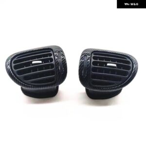 適合 プジョー 206 フェイシア パネル フェイスプレート ダッシュ ダッシュボード エア アウトレット 206CC エアコン パネル クォーツ時計 パネル - Set on both sides