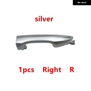 車 外装 外側 ドアハンドル トヨタ カローラ2014 - 18 - 1pcs silver R