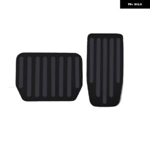 ブレーキペダル パッド カバー TESLA MODEL Y 2022-2025 MODEL 3 HIGHLAND 2024 2025 アルミ 合金 製フットペダルアクセル - black