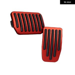 ブレーキペダル パッド カバー TESLA MODEL Y 2022-2025 MODEL 3 HIGHLAND 2024 2025 アルミ 合金 製フットペダルアクセル - red