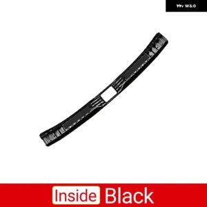 トヨタ RAV4 XA50 2019 - 24 ハイブリッドカー トランク インナーガードリア バンパー プレートカバー ステンレス アクセサリー - Inside Black