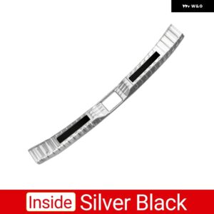 トヨタ RAV4 XA50 2019 - 24 ハイブリッド カー トランク インナーガード リア バンパー プレートカバー アクセサリー - Inside Silver Black