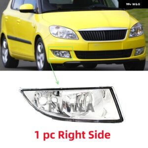 フロント フォグランプ ドライビングライト 電球 なし 5J0941701B 5J0941702B シュコダ ファビア 2011 - 15 - 1pc　right　side