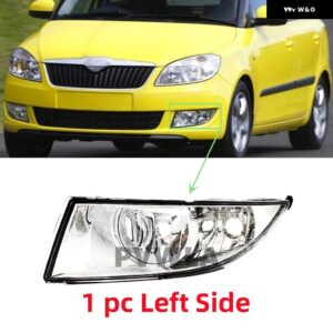 フロント フォグランプ ドライビングライト 電球 なし 5J0941701B 5J0941702B シュコダ ファビア 2011 - 15 - 1pc　left　side
