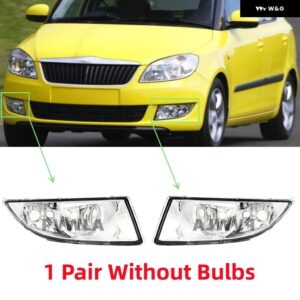 フロント フォグランプ ドライビングライト 電球 なし 5J0941701B 5J0941702B シュコダ ファビア 2011 - 15 - left　and　right