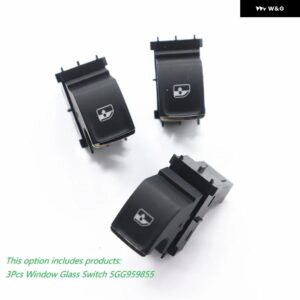 VW ゴルフ 7 MK7 パサート B8 ティグアン 車内電子マスターウィンドウ コントロール スイッチ 5G0959857 5GG959857 5G0959855 - 3Pcs 5GG959855