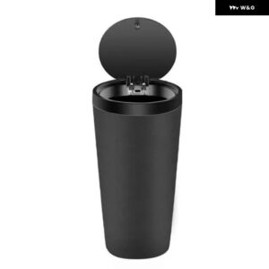 車用 オーガナイザー 写真ストリート 車用ゴミ箱 ABS プラスチック 素材 取り付け簡単 オフィス - black