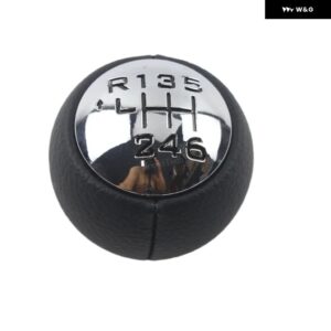 ギア シフト ノブ 5 6速 内装パーツ プジョー 307 308 3008 407 5008 807 シトロエン C3 C4 レバー ボールヘッド - 6 speed