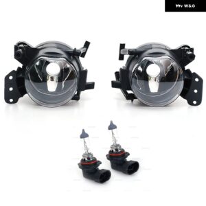 COOYIDOM 車用フロント フォグランプ BMW E60 E90 E63 E46 323I 325I 525I ハロゲン LED バルブ フォグランプ アセンブリ ハウジング レンズ - Left and right4