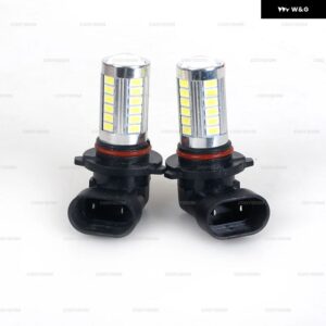 COOYIDOM 車用フロント フォグランプ BMW E60 E90 E63 E46 323I 325I 525I ハロゲン LED バルブ フォグランプ アセンブリ ハウジング レンズ - 2 PC LED bulb