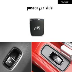 ウィンドウスイッチリフター ボタン キャップカバー マスター コントローラ ーリペア ポルシェ パナメーラ/ カイエン 2010-2016 マカン 2014-2018 - 1x Passenger side