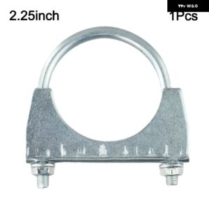 1個 Uボルトクランプ 車クランプ 特殊クランプ マフラー U字型 亜鉛メッキ パイプ クランプ M8ナット アクセサリー 車 - Round rod 40-58mm