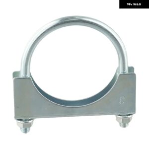 1個 Uボルトクランプ 車クランプ 特殊クランプ マフラー U字型 亜鉛メッキ パイプ クランプ M8ナット アクセサリー 車 - Round rod 70-77mm