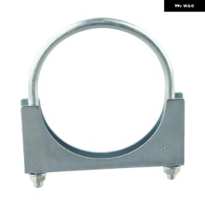 1個 Uボルトクランプ 車クランプ 特殊クランプ マフラー U字型 亜鉛メッキ パイプ クランプ M8ナット アクセサリー 車 - Round rod 96-110mm