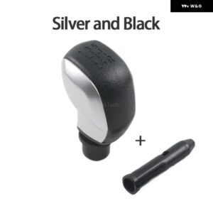 マニュアル 5速 ギア シフト ノブ ブート シフター プジョー 106 206 306 406 107 207 307 407 308 2008 3008 シトロエン C2 C3 C4 XSVARA - Silver and Black