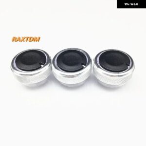 エアコン ヒート コントロール スイッチノブ FORD FOCUS 2 MK2 FOCUS 3 MK3 MONDEO ACノブ 車 3個 / ロット FOCUS 車 スタイリング - Silver