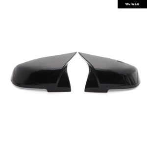 2個 バックミラー カバー キャップ カーボンブラック BMW シリーズ 1 2 3 4 X M 220I 328I 420I F20 F21 F22 F23 F30 F32 F33 F36 X1 - Bright Carbon Look