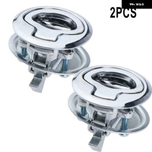 ボート埋め込み式フラッシュプルハッチスラムラッチ ステンレス ラッチラッチ316 ステンレス 38MM 4個 取り付け穴直径 - 2pcs