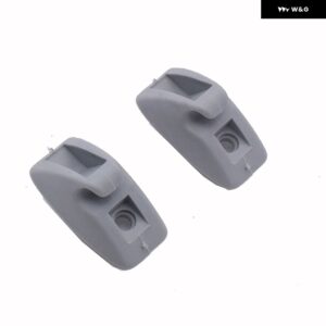 2PCS グレー ベージュ サンバイザー フック クリップ ブラケット VW ゴルフ 1 2 シロッコ ポロ ジェッタ MK1 MK2 パサート B2 B3 B4 191857559 191 857 559 - 191857559 -Gray-2PC
