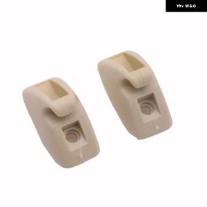 2PCS グレー ベージュ サンバイザー フック クリップ ブラケット VW ゴルフ 1 2 シロッコ ポロ ジェッタ MK1 MK2 パサート B2 B3 B4 191857559 191 857 559 - 191857559 -Beige-2PC