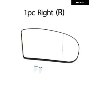 左右ドア側ヒーター付きウィングミラー ガラスバックミラー プレート メルセデス ベンツ E クラス C クラス C E クラス W211 W203 - 1PC Right