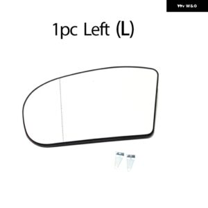 左右ドア側ヒーター付きウィングミラー ガラスバックミラー プレート メルセデス ベンツ E クラス C クラス C E クラス W211 W203 - 1PC Left