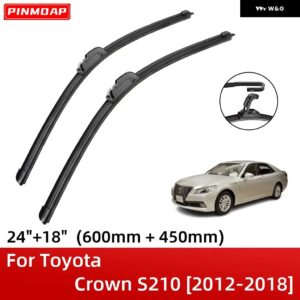 トヨタ クラウン S210 2012-2018 24インチ+18インチ フロントガラス ワイパー ブレード ブラシカッターアクセサリー - Left hand drive