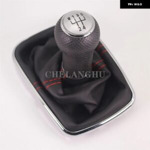 VW ゴルフ 4 GTI GTD ジェッタ 4 ボーラ 1998 - 05 5 / 6スピード 12MM ギア シフト ノブ レザー ブーツ 付き - 5 Speed6