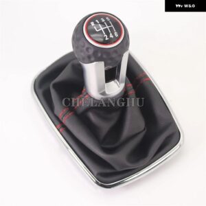VW ゴルフ 4 GTI GTD ジェッタ 4 ボーラ 1998 - 05 5 / 6スピード 12MM ギア シフト ノブ レザー ブーツ 付き - 6 Speed9