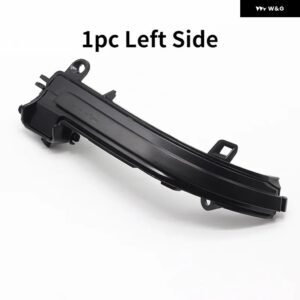 BMW 1 2 3 4 X1 Mシリーズ F20 F30 F34 F36 E84 F87 I3 ダイナミックブラックLED ウィンカーライト シーケンシャルバックミラー ライト - 1pc Left Side