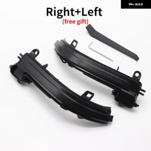 BMW 1 2 3 4 X1 Mシリーズ F20 F30 F34 F36 E84 F87 I3 ダイナミックブラックLED ウィンカーライト シーケンシャルバックミラー ライト - Left and Right