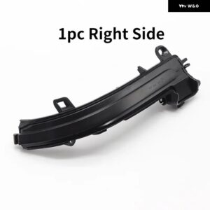BMW 1 2 3 4 X1 Mシリーズ F20 F30 F34 F36 E84 F87 I3 ダイナミックブラックLED ウィンカーライト シーケンシャルバックミラー ライト - 1pc Right Side