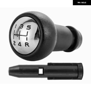 自動車用 マニュアル 5速ギア レバー プジョー 206 207 306 307 308 3008 406 4007 ギア シフト ノブ アクセサリーパーツに適合 - Silvery