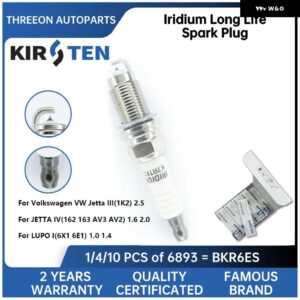 イリジウム スパークプラグ フォルクスワーゲン ジェッタ III 1K2 2.5 ジェッタ IV 162 163 AV3 AV2 1.6 2.0 ルポ I 6X1 6E1 1.0 1.4 KSP6893 - 5pcs