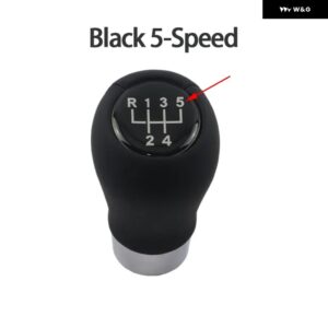 5/6速車用 ギア シフト ノブ ヘッド シフター レバー ハンドボール BMW E30 E32 E34 E36 E38 E39 E46 E53 E60 E63 E83 E84 E90 E91 - Black 5 Speed