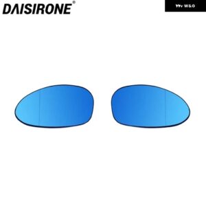 車側電動ヒーター付きリアビューミラー サイドウィングミラー ガラス ブルー BMW E46 E90 E91 E92 E93 M3 2001-2006 - Lfet