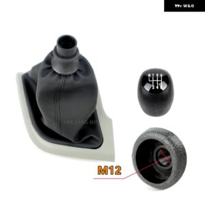 プジョー ボクサー 2006 - 14 カー スタイリング 6速ギアスティック シフト ノブ レベルレザー ブーツ - boot　gery　gear1