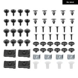 汎用 カー プッシュ プラスチック リベットファスナー バンパー クリップフェンダーオートカーホール プラスチック リベットフェンダー プッシュピン - set　b　50pcs