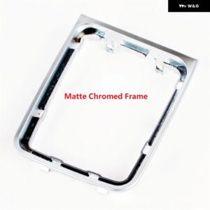 VW ゴルフ 7 A7 MK7 GTI GTD 2013 - 17 カー スタイリング ギアスティック シフト ノブ ブラックレザー ブーツ レッドスレッド付き - chrome　frame