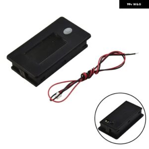 容量温度計 防塵 インジケーター LCDメーター温度電圧計 防水 12V 48Vバッテリー - 24V