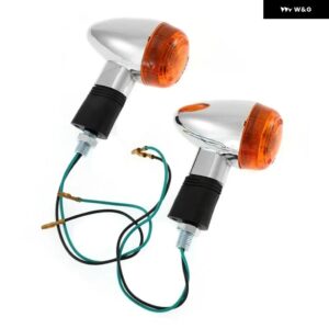 2/4個 12V オートバイ 用 ウィンカーライト バイク 用 カスタム フロントリアシグナルランプ - 2pcs