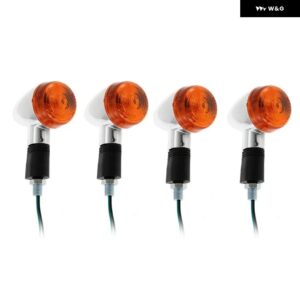 2/4個 12V オートバイ 用 ウィンカーライト バイク 用 カスタム フロントリアシグナルランプ - 4pcs