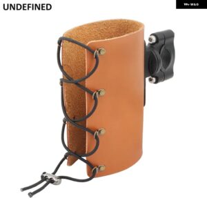 バイク オートバイ カップ ホルダー PUレザー 22-28MM ハンドルバー ドリンク ホルダー コーヒー 水筒 マウント スタンド カー スタイリング 自転車 汎用 - as show