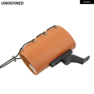 バイク オートバイ カップ ホルダー 22-28MM ハンドルバー ドリンクウォーターボトルコーヒー スタンド マウント PUレザー カー スタイリング 自転車 - Fit 9mm hole