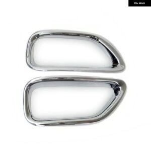 日産 パトロール Y62 2011-2018 ABS カー スタイリング フロント/リア フォグランプ ランプ デコレーション カバー トリム フレーム ステッカー - Rear